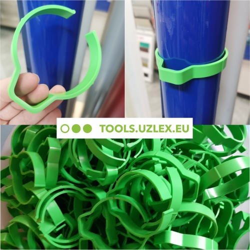 Clemă plastic fixat rolă S